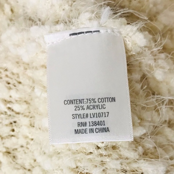 New! Francesca’s Alya Soft Sherpa Faux Fur Teddy Fuzzy Waterfall Sweater Vest - Picture 12 of 12